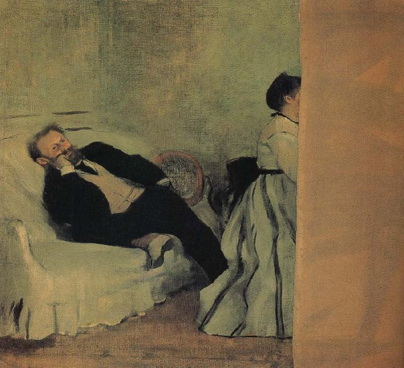 Edgar Degas Mr Edward and Mis Edward oil painting image